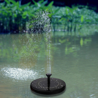 Fontaine flottante solaire avec 6 buses Micro pompe à énergie solaire Fontaine d'eau à énergie solaire Fontaine de bain d'oiseau extérieure