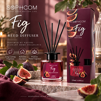 Diffuseur de parfum d'ambiance à bâtonnets en verre pour la maison, bâtonnets en fibre, fournisseur en gros, marque privée, direct usine