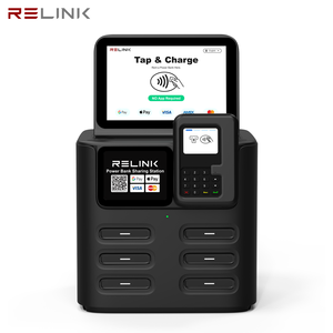 Nouvelle arrivée 2026, borne de <span class=keywords><strong>location</strong></span> NFC POS, 6 emplacements, écran LED, charge rapide 40W, station de charge pour téléphone portable, usage commercial - Product Image 2