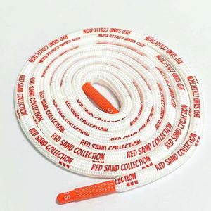 Vente en gros de lacets ronds en polyester ciré de 5 mm avec logo personnalisé imprimé pour baskets - Product Image 2