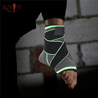 Sangles de soutien de cheville ajustables et respirantes en tricot pour hommes, protection complète pour le basketball et les sports – Vente en gros