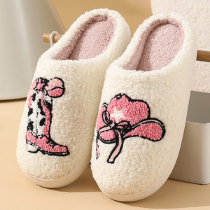 Brand New Ladies' TPR <b>Sole</b> Flat for <b>Slippers</b> Fluffy Plush Lining with Cushioning for Summer and Autumn Fast Shipping - Product Image 3