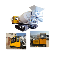 3-8 CBM à chargement automatique sur chenilles Dumper Ciment Bétonnière Camion à vendre