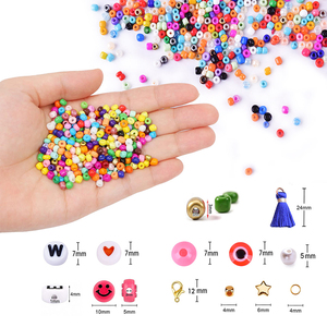 Kit de 16500 perles de verre en cristal de 3 mm pour la fabrication de bijoux, colliers, bracelets, cadeaux DIY - Product Image 4