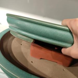 Oval sırlı bonsai saksısı Yixing bonsai saksısı - Product Image 4