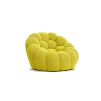 Fauteuil de luxe moderne en velours rose, design nouveau, Chine Auteuil Bubble Roche Bobois, pour salon, chambre, hôtel, école