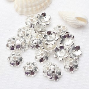 Alloy Six Petal Flower Holder 6mm Gold Plated Bead Spacer For DIY Jewelry Making Accessories - Product Image 2