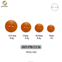 Kancing Resin Warna Solid 2 Lubang, Kancing Baju Bulat Sederhana untuk Blus, Kemeja, Pakaian, Aksesoris Pakaian