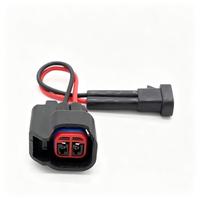 Faisceau de câbles en cuivre personnalisé pour injecteur de carburant EV6 vers D Enso, connecteur 2 broches femelle vers mâle 18AWG de haute qualité