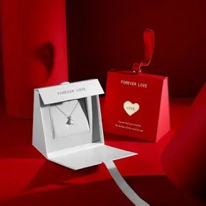 New High quality Valentine's Day watch triangle romantic paper packaging handmade jewelry gift boxes