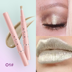 Sombra de ojos líquida brillante giratoria 8 colores brillo de ojos debajo de los ojos abrillantador maquillaje de ojos de larga duración - Product Image 6