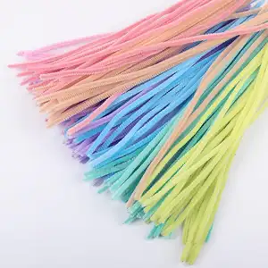 2023 Factory Supplier Assorted Colorful Diy Handcraft Education Crafts Chenille Stem Pipe Cleaners
