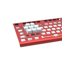Capuchon de touche en aluminium anodisé clair mat personnalisé à hauteur de cerise pour clavier mécanique avec arbre croisé