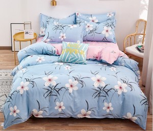 Ensemble de draps en coton doux personnalisé et magnifique, 4 pièces, ensemble de <span class=keywords><strong>literie</strong></span> - Product Image 1