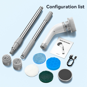7In1 Multifunction Car Toilet Kitchen Floor Window Glass Clean <b>Power</b> Cleaning <b>Brushes</b> Set Electric Spin Scrubber for Household - Product Image 3