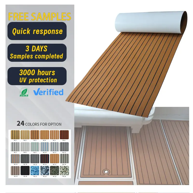 Double Colors EVA Boat Flooring With Durable Material For Decking