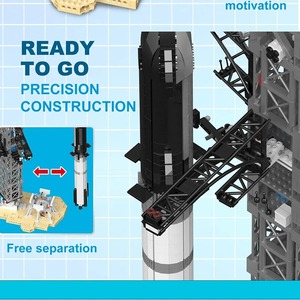 Maquette de construction M25007 : Mini-rocket, astronaute, avion, homme de l'espace – Jouet éducatif à assembler pour garçons - Product Image 5