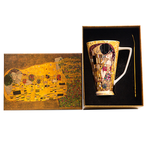 Khuyến mãi bán buôn gốm cốc cà phê với speckled nắp chất lượng cao <span class=keywords><strong>Mug</strong></span> gốm với Hộp quà tặng - Product Image 1