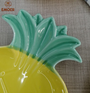 Assiette en porcelaine écologique style tropical design nordique pour riz et fruits - Product Image 6