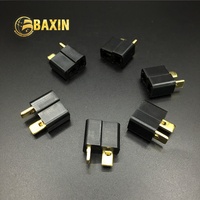 Adaptateurs électriques en nylon noir Dean's, connecteurs mâles et femelles 2 broches, contacts en laiton, 50A, pour modélisme RC et jouets