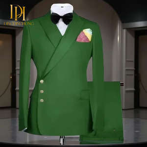 Ensemble <span class=keywords><strong>Costume</strong></span> d'Affaires Deux Pièces Slim Fit pour Homme, Nouveau Design, Veste Droite à Boutonnage Simple et <span class=keywords><strong>Pantalon</strong></span> à Fermeture Éclair, Idéal pour Bureau et Mariage - Product Image 4