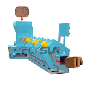 Malaysia Site Coco coir Peat making brick machine Pellet machine to make coco peat block