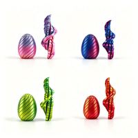 Biodegradable PLA Material Articulated Spiral Egg Toy 13.8cm Height Hinged Shell for Corporate Gift Idea Manufacturer Direct