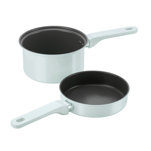 Desilang Non Stick Cookware Set 2 Piece Frying Pan <b>Soup</b> <b>Pot</b> Gas Stove Universal Gift Box - Product Image 2