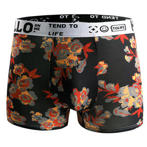 Sous-vêtements en tricot pour hommes, taille plus, taille mi-haute, boxers <span class=keywords><strong>sexy</strong></span> pour adolescents, antibactériens, imprimés, sous-vêtements pour garçons - Product Image 4