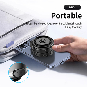 Electric Magnetic Foldable Phone Stand | 360° <b>Rotation</b> Retractable + LED Fill Light | Electric Suction Cup Strong Grip| Portable - Product Image 6