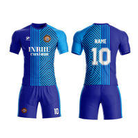 Uniformes de Fútbol Personalizados Directo de Fábrica - Camisetas y Pantalones Cortos de Fútbol Americano de Poliéster de Secado Rápido con Nombres Sublimados para Equipos