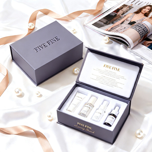 Boîte à rabat magnétique de luxe faite à la main <span class=keywords><strong>50ml</strong></span> 30ml, emballage cadeau magnétique, impression d'étiquettes, emballage pour coffret de soins de la peau - Product Image 5