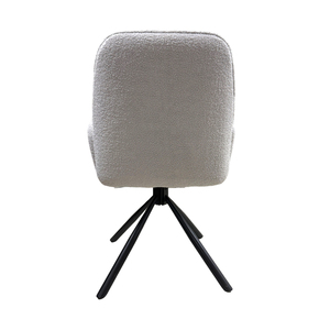 <span class=keywords><strong>Chaise</strong></span> de salle à manger pivotante avec accoudoirs, mobilier de maison moderne, siège rembourré en tissu velours Teddy, <span class=keywords><strong>chaise</strong></span> polyvalente pour îlot de cuisine ou comptoir - Product Image 5