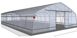 하이 퀄리티 대형 단일 스팬 터널 온실 더블 레이어 농업 필름 수경 경제 플라스틱 철강 건설 - Product Image 2