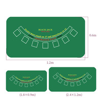 Tapis de Table de Poker en caoutchouc naturel en néoprène antidérapant, imperméable, Portable et personnalisé