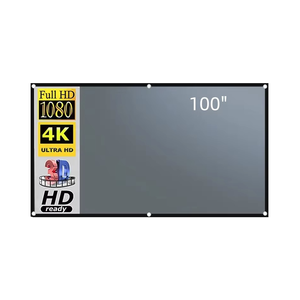 Hamolb Pantalla de proyector 16:9 Metal Anti luz cortina reflectante para YG300 <span class=keywords><strong>XGIMI</strong></span> H3 <span class=keywords><strong>HALO</strong></span> Mogo Xiaomi DLP proyector - Product Image 2