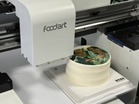 Printer Inkjet Digital Otomatis Foodart X2 untuk Printhead I3200, Kontrol Layar Sentuh Presisi Tinggi Terbaru