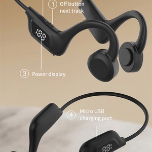 Audífonos Deportivos Inalámbricos KS-38 al Precio Más Bajo, Conducción Ósea, Sonido Estéreo de Alta Fidelidad, Resistentes al Agua, Pantalla LED Digital, Compatible con Tarjeta TF de 64 GB - Product Image 5
