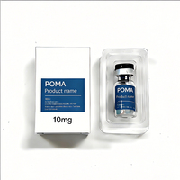Boîte personnalisée pour flacon de 3 ml avec étiquettes holographiques et plateau en plastique, ensemble d'emballage pour flacon de 3 ml avec votre logo