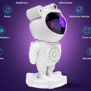Lonvel Starry Projector Light Laser Sky Star Projector Bt Music <span class=keywords><strong>Speaker</strong></span> Multi-color Giratorio Spaceman Lámpara de proyección - Product Image 4