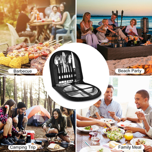 Stainless Steel Portable Picnic Utensils <strong>Set</strong> Cutlery <strong>Set</strong> For 2 Person 10pcs For Camping Picnic Outdoor Hiking Road Trips - Product Image 6