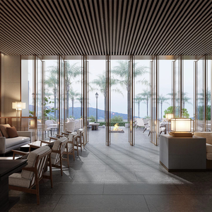 Ensemble de meubles de chambre à coucher d'hôtel de luxe en bois classique de bout en bout avec armoire pour les complexes hôteliers haut de gamme - Product Image 4