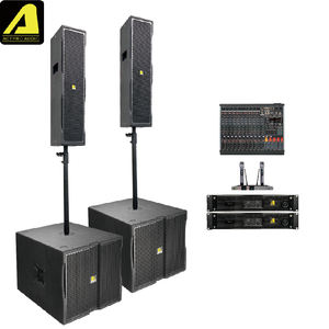 Bộ loa âm thanh chuyên nghiệp ACTPRO, hệ thống loa chủ động, cột loa, gắn tường, đặt sàn, trong nhà, màu đen trắng, D5+KA12A, kèm micro - Product Image 4