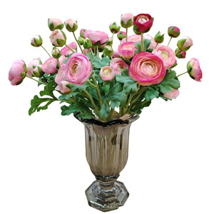 Cheveux de mariage plantation 5 têtes lotuslsalon décoration de table soie le tissu fleur flocage Lu Lian <span class=keywords><strong>fleurs</strong></span> artificielles - Product Image 5