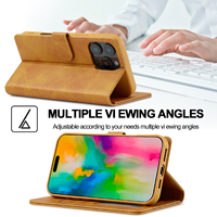Étui portefeuille magnétique en similicuir avec support et porte-cartes pour iPhone 18 Pro Max, 17 Air, 16 Plus, 15, 14 Pro, 13, 12