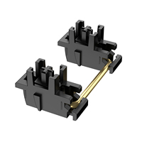 Stabilizer Keyboard Mekanik DUROCK V3 Plate Mount Hitam Emas Baru LED Backlit Nirkabel Celah Kabel Lebih Kecil Minimum Wire Wobble
