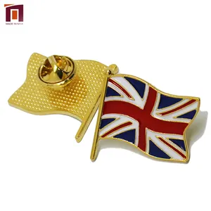 Personal izado Cute Cloth Hartem ail Hochwertige benutzer definierte Logo-Design Cartoon Revers Metall Flagge Pin Abzeichen