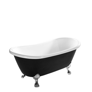 Moderna Bañera Acrílica Independiente con Desagüe, Ecológica, para Uso en Hoteles, Tamaño 60x30, Diseño de Dos Lados con Alcove - Product Image 2