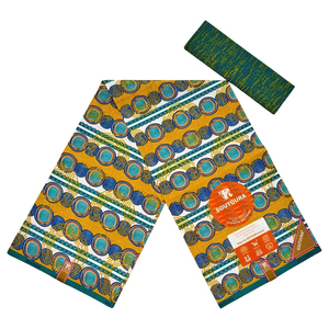 Nouvelle Arrivée Tissu en Gros Africain Ankara Coton Polyester Tissu Ciré Imprimé Wax 6 Yards Pays-Bas <span class=keywords><strong>Pagne</strong></span> Vêtement - Product Image 1