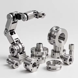 تصنيع مخصص لقطع الروبوتات من سبائك الألومنيوم والفولاذ المقاوم للصدأ، ذراع روبوت من الفولاذ المقاوم للصدأ برباعي وخماسي المحاور - Product Image 2